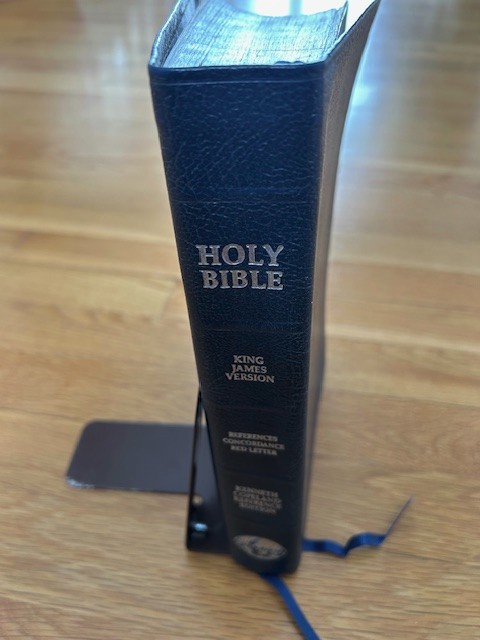 Holy Bible Kenneth Copeland Reference Ed KJV Red Letter GENUINE Leather 1991 VG