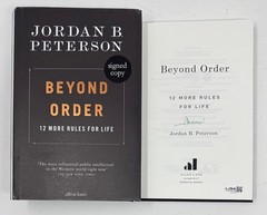 Jordan B. Peterson Signed Autograph Beyond Order Hardcover Book 1st Edition JSA