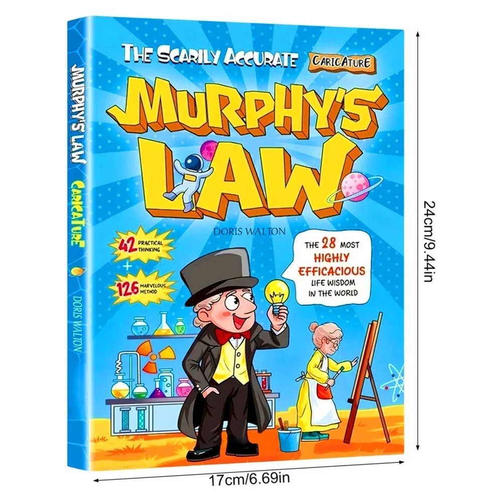 Murphy’s Law Learning Book for Kids 8-12 with 128 Pages Paperback Illustrated.