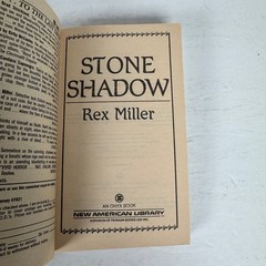 Stone Shadow Rex Miller 1989 First Printing Horror Thriller Jack Eichord Onyx