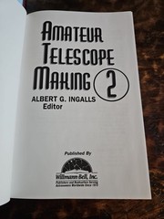 Amateur Telescope Making By Albert Ingalls Set Vol 1-3 1998