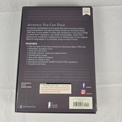 NASB Giant Print Bible, Bonded Leather Black, Red Letter, 1995 Text