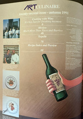Art Culinaire 22 Autumn 1991 Wild Rice Mexico Tequila Cooking with wine