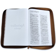 Biblia Letra Grande 12 puntos RV1960 imit piel cafe aguila con indice y cierre