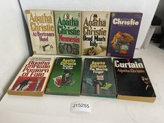Lot of 8 Vintage Agatha Christie Paperbacks Mixed Titles & Years