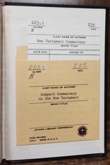 Compact Commentary on the New Testament Baker Book House 1964 Vintage Hardcover