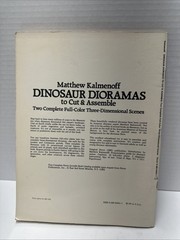 Dinosaur Dioramas to Cut and Assemble by Matthew Kalmenoff (1983, Paperback)