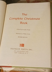 The Complete Christmas Book 1961 HB No DJ 339 Pages Illustrated Second Printing