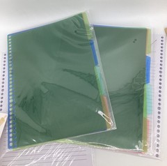 SOLIGT Blank Recipe Organizer Book Binder Double Sided Pages 240 Recipes W/Tabs