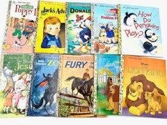 Little golden books 5 lot vintage collectable Disney Random Christmas kids