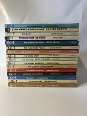 Carter Brown Mystery Series Vintage Paperback Lot Signet Crime Novels