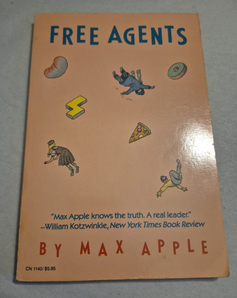 Free Agents by Max Apple Harper Row Colophon TPB Postmodern American Fiction