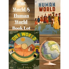 Our World / Human World Childrens Book Lot Homeschool Science History Geography
