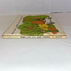 Who, Said Sue, Said Whoo? Ellen Raskin HC Children’s Book 1973 Weekly Reader Vtg