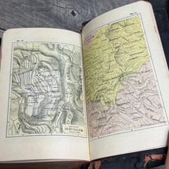 Holy Bible KJV With Helps Pronouncing Nelson 1930’s Black Face Type Color Maps