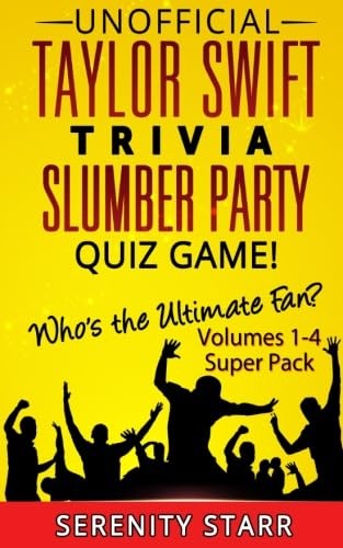 Unofficial Taylor Swift Trivia Slumber Party Quiz Game Super Pack Volumes 1-…