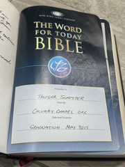✝️ The Word For Today Bible Chuck Smith Calvary Chapel Genuine Brown Leather