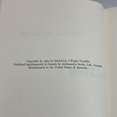Book A Wrinkle In Time Madeleine L’Engle BCE Science Fiction YA Vintage Books