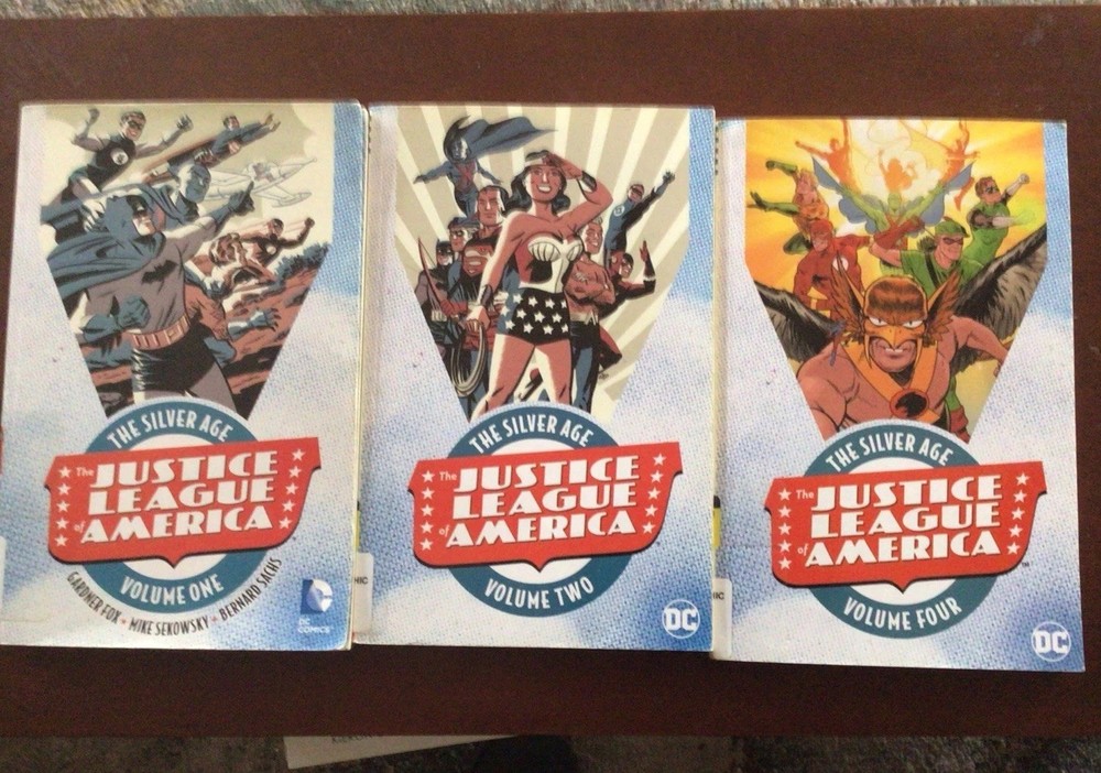 Justice League of America-The Silver Age Volumes 1,2,4-Ex library