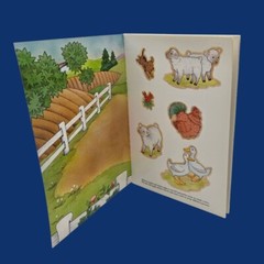 Vintage 1996 Old MacDonalds Farm Dover Little Sticker Activity Book Cathy Beylon