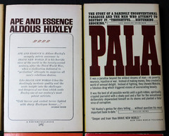 7 VINTAGE ALDOUS HUXLEY PAPERBACK BOOKS: BRAVE NEW WORLD, ISLAND, APE & ESSENCE