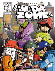 “IN DA ZONE” coloring book: 50 pages of unique street style characters represent