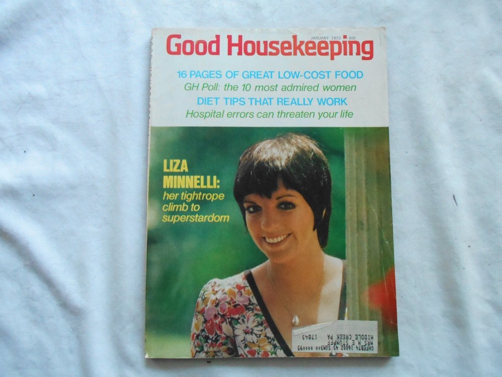 GOOD HOUSEKEEPING magazine-JANUARY 1973 LIZA MINNELLI