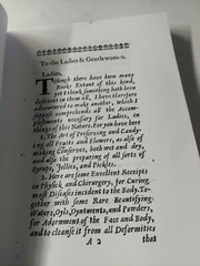 The Accomplish’d lady’s delight in preserving, physick, beautifying…1665 Facs.