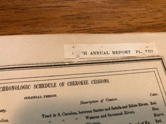 Smithsonian 5th Annual Ethnology 1883-1884 Burial Mounds, Cherokee Nation Maps