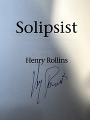 Henry Rollins Solipsist Signed 2020s Reprint – Like New