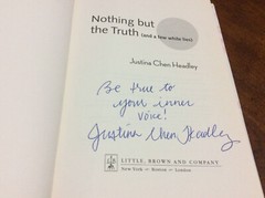 Nothing But the Truth: and a few white lies by Justina Chen Headley (SIGNED) HC