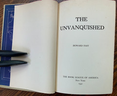 The Unvanquished by Howard Fast The Book League of America New York 1942 Good