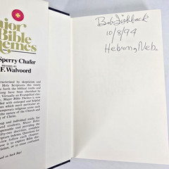 Major Bible Themes Lewis Sperry Chafer John Walvoord HC 1993 Book Christian Vtg