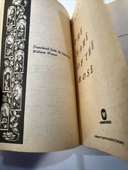 The Name of the Rose By Umberto Eco – Gold Cover 1984 First Warner Press