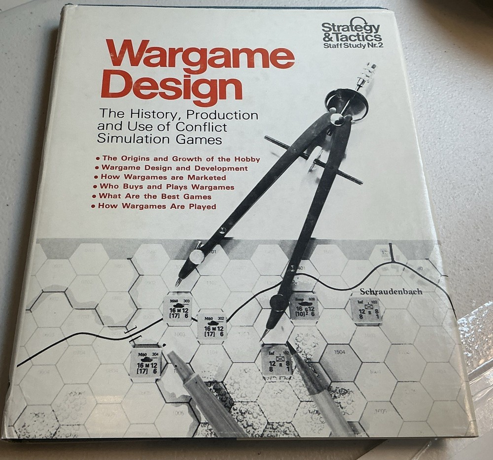 Wargame Design SPI Strategy & Tactics Staff Study No 2 Dust Jacket Excellent