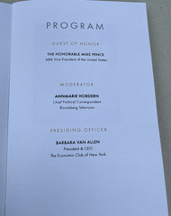 SIGNED 1st print WHAT CONSERVATIVES BELIEVE – Mike Pence, NY Econ Club – New