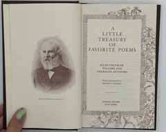 A Little Treasury of Favorite Poems by Varied Authors, HC Book 1978, B175