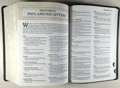 KJV Study Bible Black Genuine Leather Full Color Edition Indexed King James VG