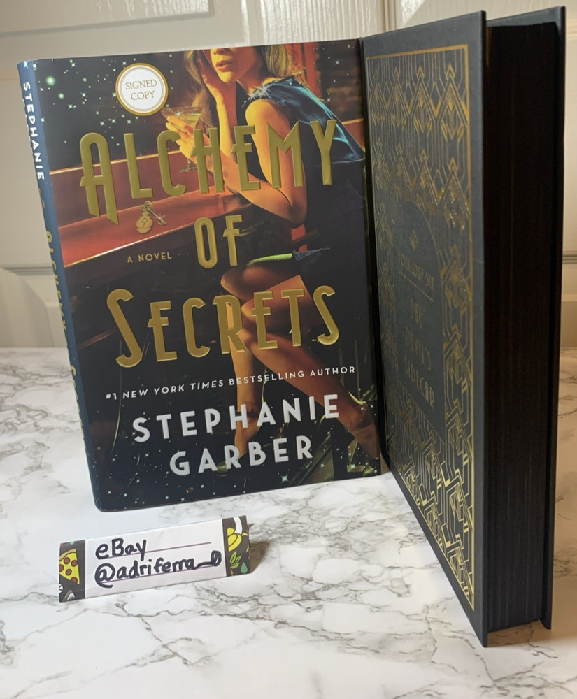 SIGNED Alchemy of Secrets by Stephanie Garber FIRST EDITION Black Page Edges