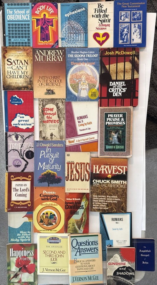 Lot of 27 Christian Books Bible Study Devotional Andrew Murray McGee Chuck Smith
