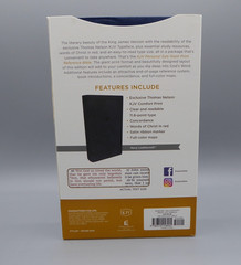 King James Version Bible, Large Giant Print 11.5-Pt, Blue Leather-Soft Cover