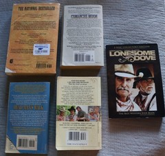 4 Larry McMurtry Lonesome Dove complete series paperback with free DVD