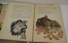Lot of 4 VTG Books for Crafting~Decor~Wall Art~Wizard of Oz~Bluebeard~Three Pigs