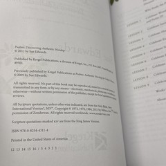 Psalms Discovering Authentic Worship By Sue Edwards Bible Study Guide Workbook