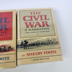 THE CIVIL WAR Shelby Foote 1958, 1963, 1974 3 Vol Set Random House HCDJ