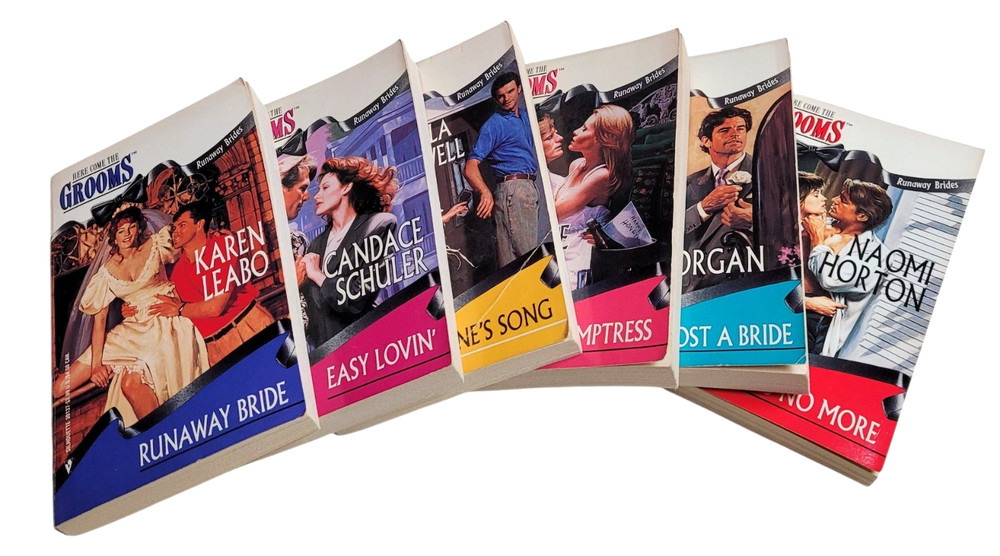 Harlequin/Silhouette Here Come the Grooms Romance Novels – 6 Runaway Brides