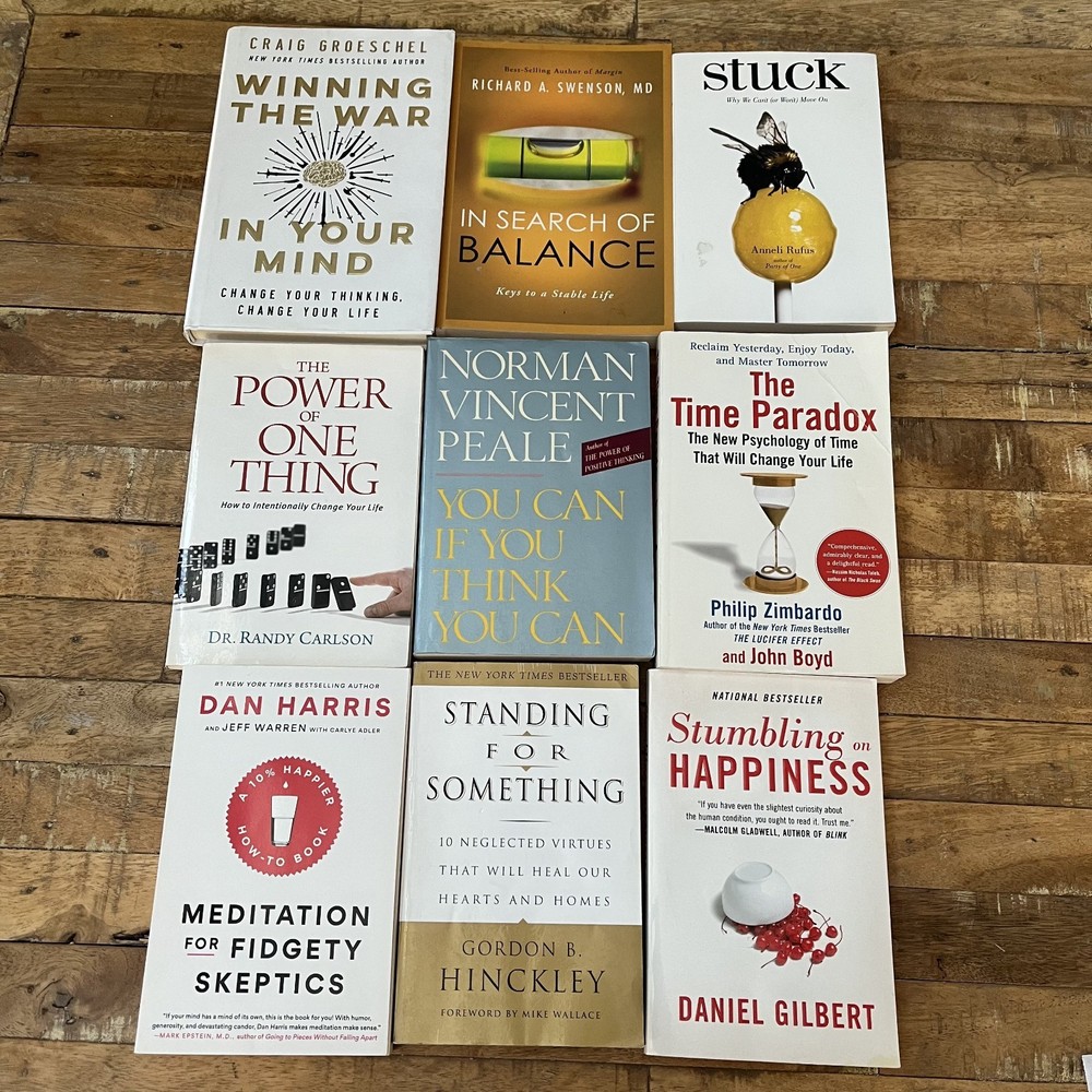 Self-help Personal Growth Christian Life 9 Book Lot Different Authors