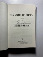 CHARLIE SHEEN “The Book of Sheen : A Memoir” SIGNED Hardcover First Edition 2025