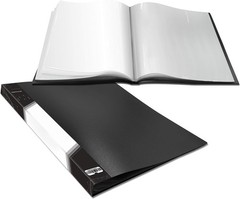 Presentation Book with 40 Clear Sleeves for Artwork and Reports 8.5×11.5in