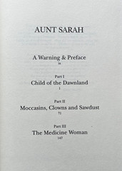 AUNT SARAH: WOMAN OF THE DAWNLAND. Trudy Ann Parker. SIGNED. 1994. VG HC/VG DJ.